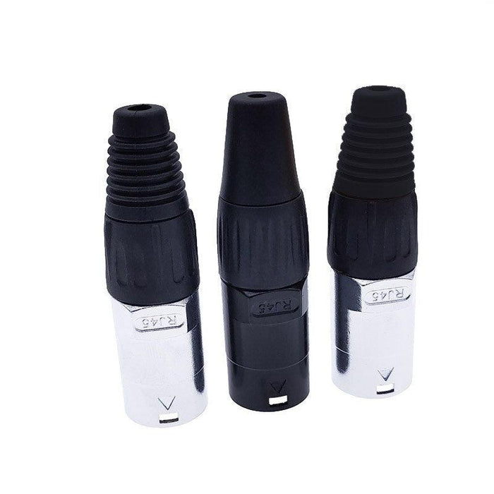 10 piece  8p8c RJ45 net work waterproof connector IP65 D socket panel ethernet connector.