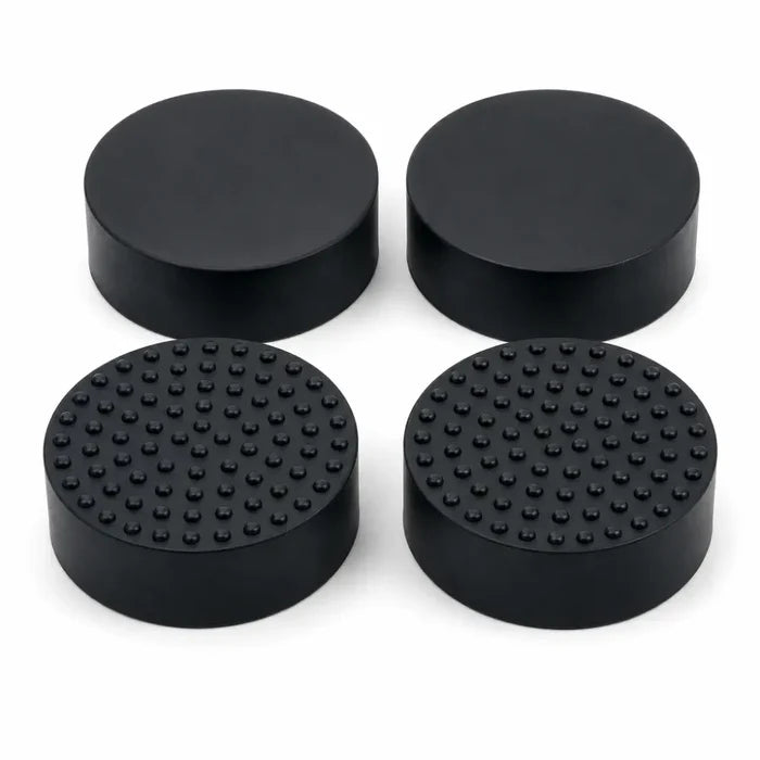 12 Invisible Thick Rubber Pot Feet with Non-Slip Surface Grip & Adhesive Pads - 7cm Diameter 3cm Tall