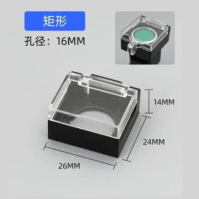 Push Button Accessories, 16mm Button Parts, Waterproof Button Cover,