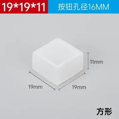 Push Button Accessories, 16mm Button Parts, Waterproof Button Cover,  Silicone Button Cap
