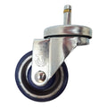 3" x 1-1/4" Polyon Aluminum Wheel Swivel Grip Ring Stem Caster - Durable Superior Casters