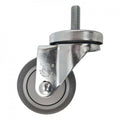 3" x 1-1/4" Thermo-Pro Wheel Threaded Swivel Stem Caster (1/2") - Durable Superior Casters