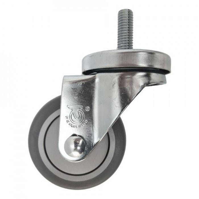 3" x 1-1/4" Thermo-Pro Wheel Threaded Swivel Stem Caster (1/2") - Durable Superior Casters