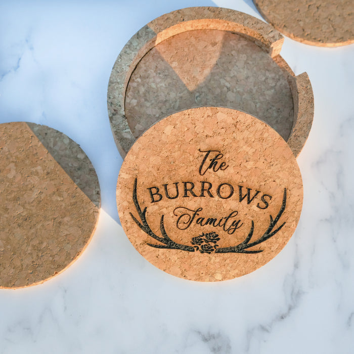4 Cork Coaster Set - Design: FM7