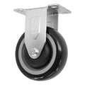 4" x 1-1/4" Poly-Pro Wheel Rigid Caster - Durable Superior Casters