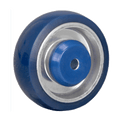 4" x 1-1/4" Polyon Aluminum Wheel Blue/Silver - Durable Superior Casters