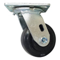 4" x 2" Rubber On Nylon Swivel Caster (Roller Bearing) - Durable Superior Casters