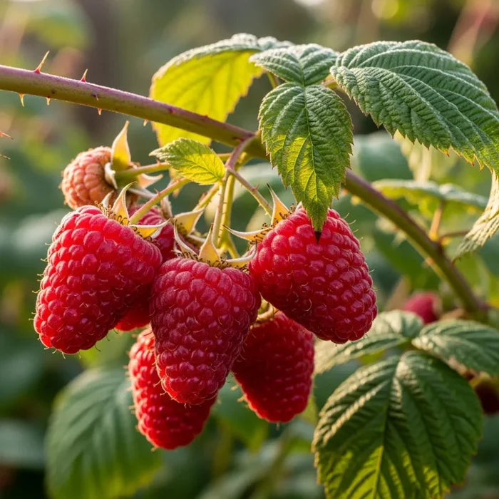 5 Long Cane 'Glen Ample' Raspberry Plants