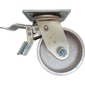 5" x 2" Semi-Steel Wheel Swivel Caster w/ Total Lock Brake - Durable Superior Casters