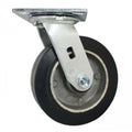 6" x 2" Mold On Rubber Aluminum Wheel Swivel Caster - Durable Superior Casters