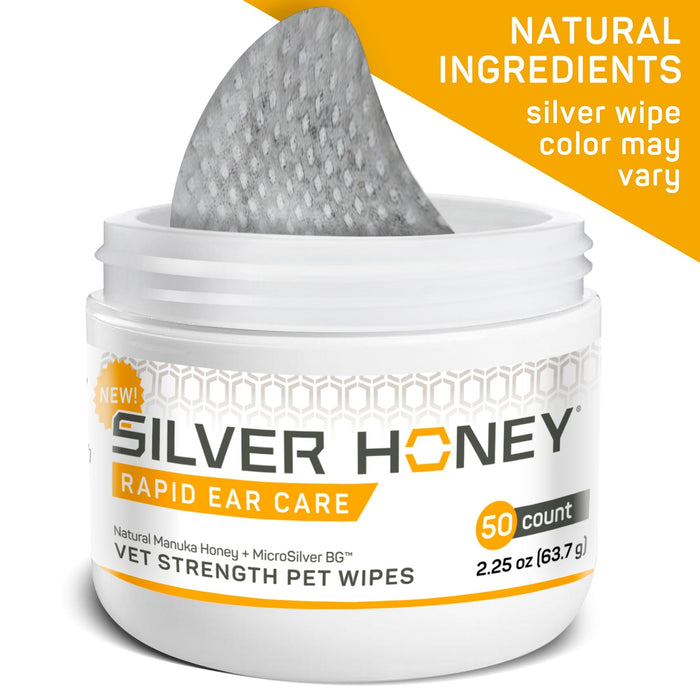 Absorbine Silver Honey® Rapid Ear Care Vet Strength Pet Wipes