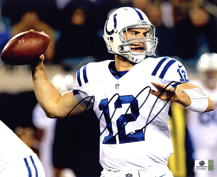 Andrew Luck Indianapolis Colts Signed Autographed 8" x 10" Photo Global COA Sticker Only