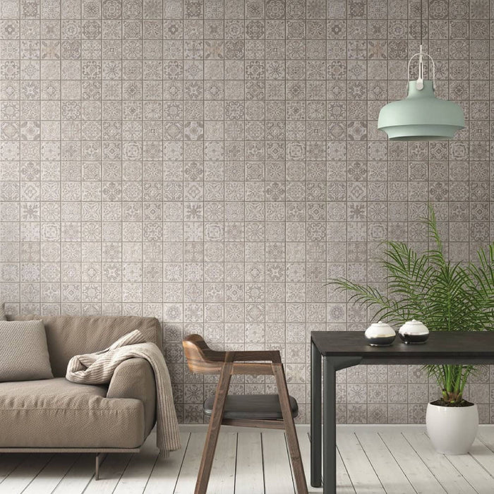 Antwerp Grey Tile Wall Panel 250mm x 2.6m x 8mm (Pack of 4)