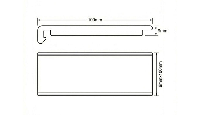 9mmx100mm fascia board