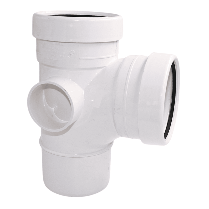 Aquaflow 110mm Push Fit Soil  Double Socket Branch 92.5°