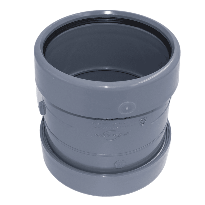 Aquaflow 110mm Push Fit Soil Pipe Double Socket Coupler