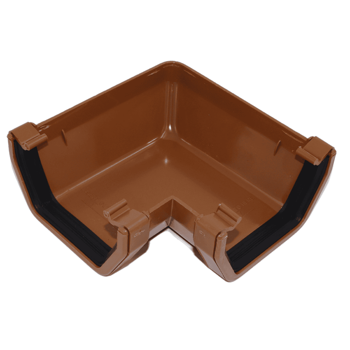 Light Brown Square Gutter Angle 90°