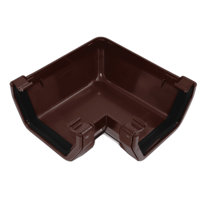 Dark Brown Square Gutter Angle 90°