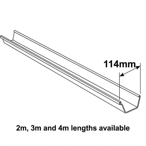 Square Plastic Gutter Drawing