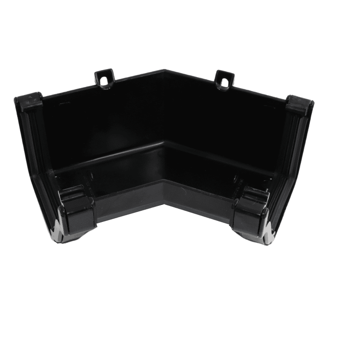 black Aquaflow 130mm Internal 135° Ogee Gutter Angle