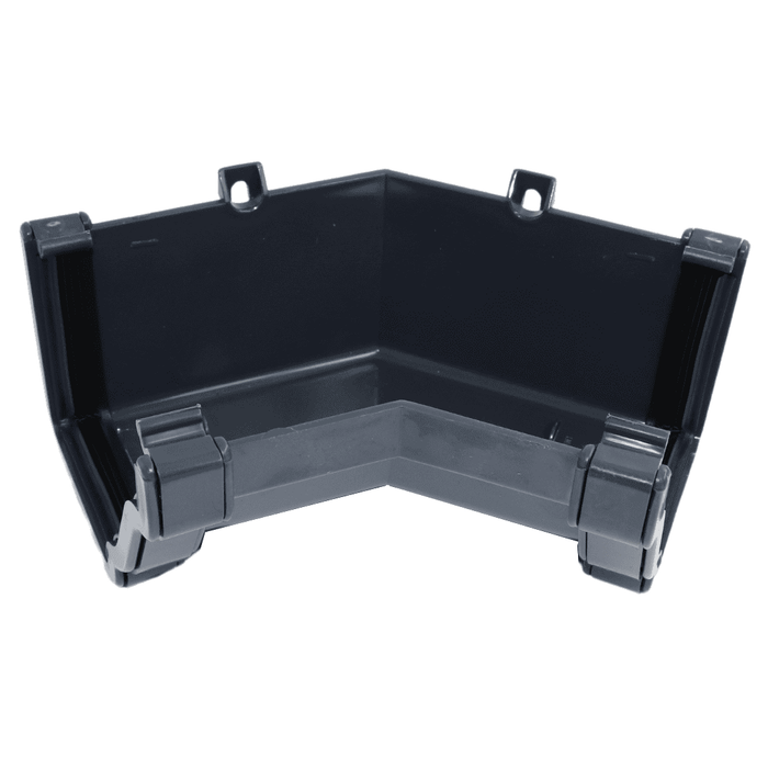 Black Aquaflow 130mm Internal 135° Ogee Gutter Angle