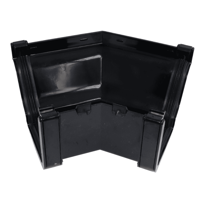 Black Aquaflow 130mm External 135° Ogee Gutter Angle