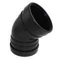 Aquaflow 160mm Double Socket Bend 135° black