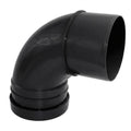 Aquaflow 160mm Single Socket Bend 92.5 Black