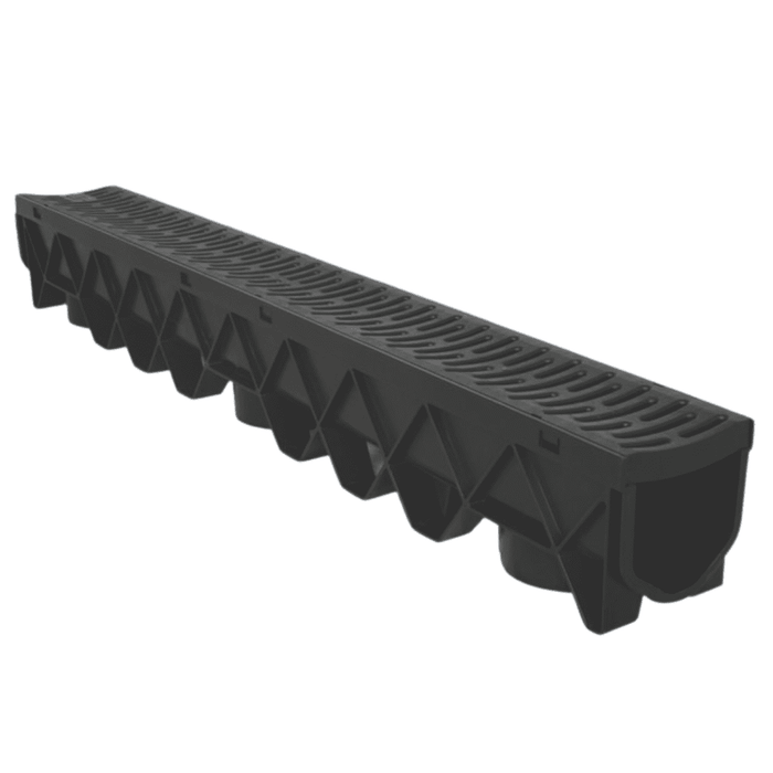 Aquaflow 1m Galvanised Channel Drain & Grate