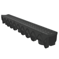 Aquaflow 1m Galvanised Channel Drain & Grate