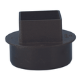Aquaflow  65mm Square Cast Iron Effect  Pipe to Round 110mm Soil Pipe Adaptor