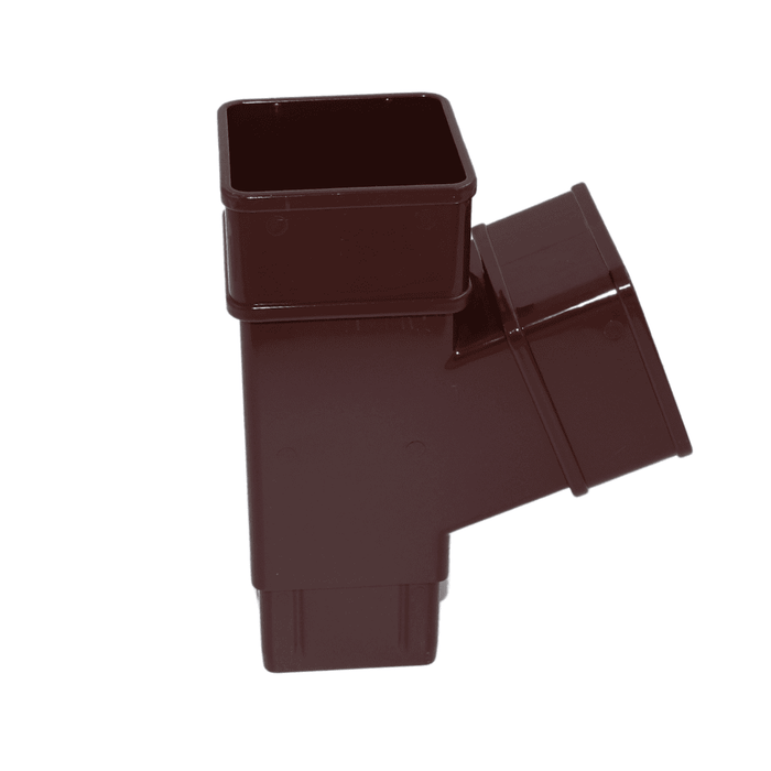 Brown Aquaflow Square 112.5° Plastic Y Branch Fitting