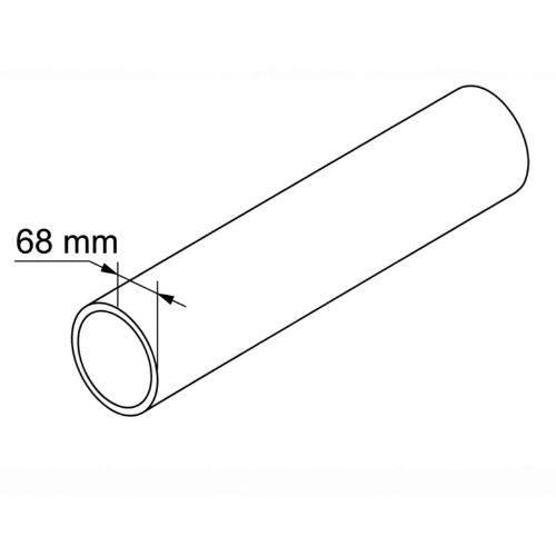 Aquaflow 68mm Round Plastic Downpipe drawing