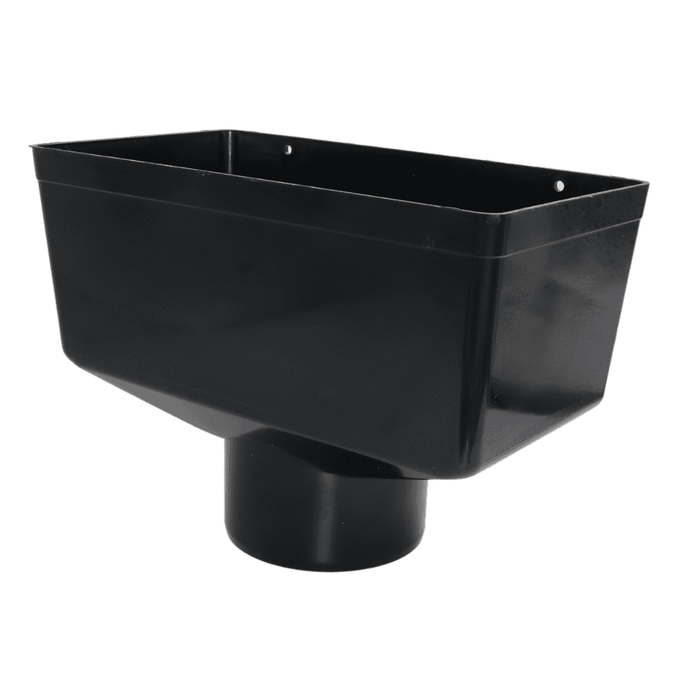 Black Aquaflow Plastic 110mm Hopper