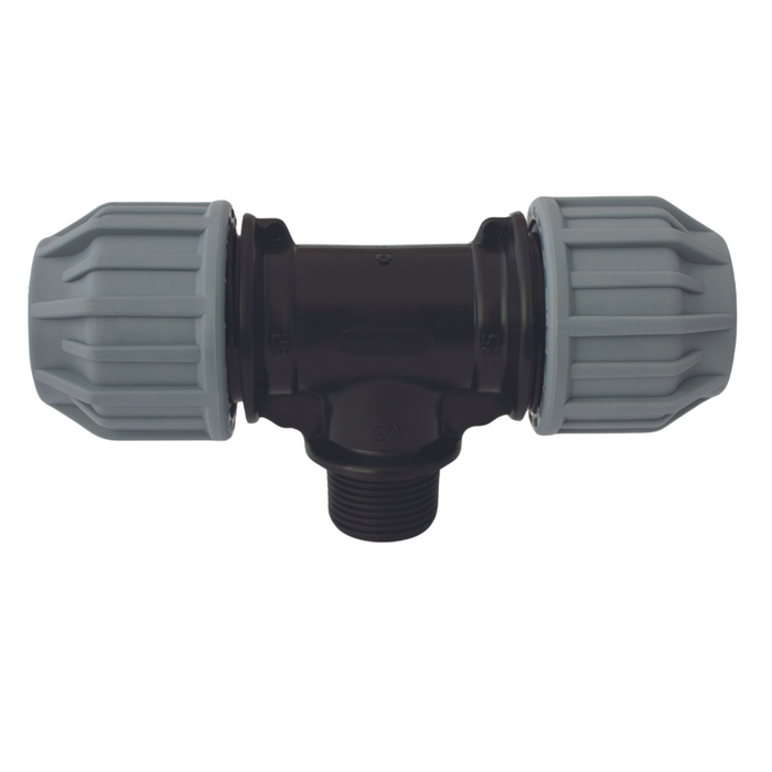 Aquaflow K-Blue Threaded Male Tee 20mm x 1/2in