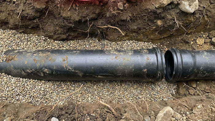 Aquaflow 110mm Single Socket Pipe fitted