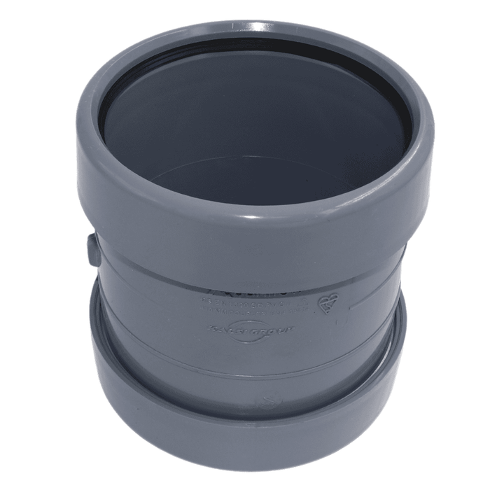 Aquaflow Single Socket 110mm Push Fit Soil Pipe Coupler Slip