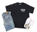 Black {MOTHER HOOD} Black Crew Neck Tee
