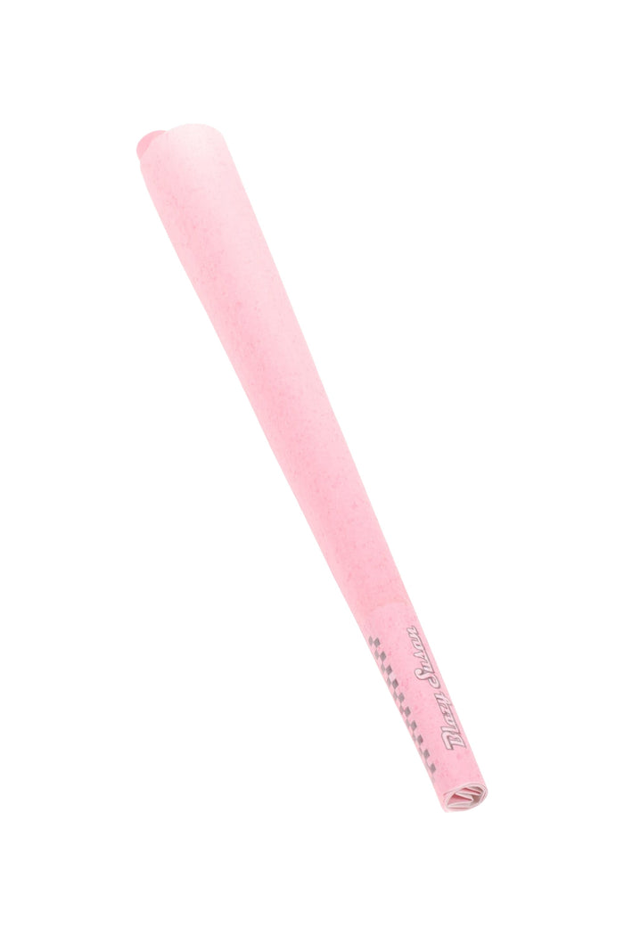 Single Blazy Susan king size pink pre-rolled cone with built-in tip, chlorine-free vegan French paper for clean flavor and an even, steady burn.