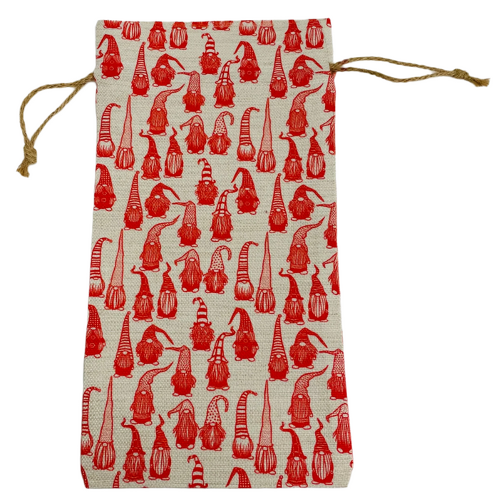 Bottle Gift Bag - Gnomes