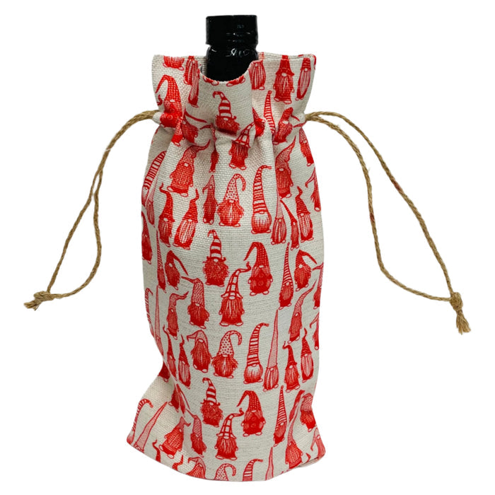 Bottle Gift Bag - Gnomes
