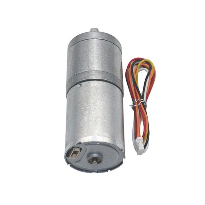 Brushless DC Motor JGA25-2430 12V High Torque Electric Motor Turbine Reduction Motor Controllable Forward and Reverse.