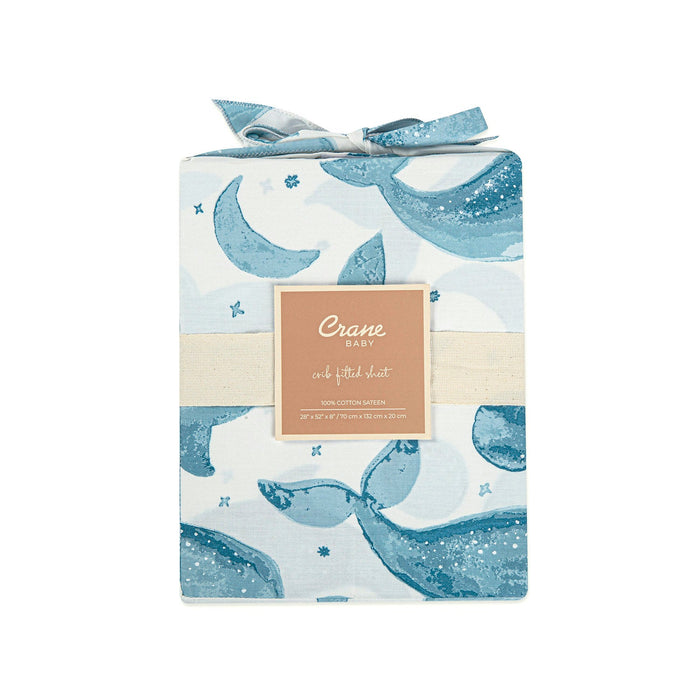 Caspian Whale Crib Sheet - Project Nursery