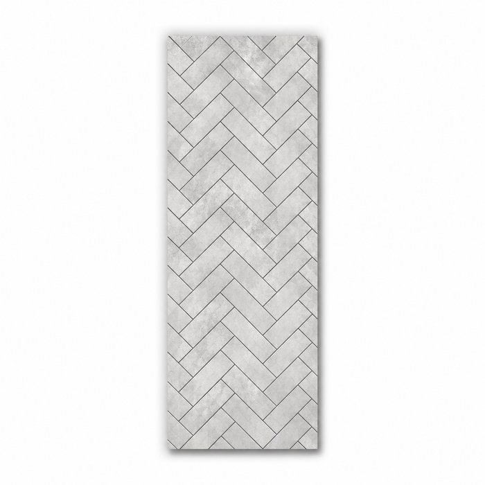 Chevron Grey Matt Wall Panel | 250mm x 2.6m x 8mm (Pack of 4)