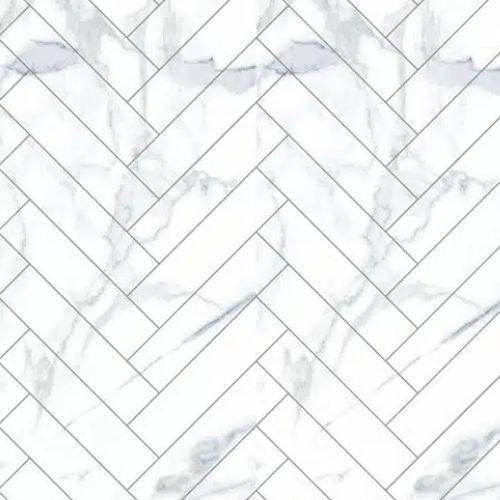 Chevron White Grey Veined Wall Panel | 250mm x 2.6m x 8mm (Pack of 4)