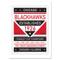 Chicago Blackhawks Print - 12" x 16" Dual Tone Design