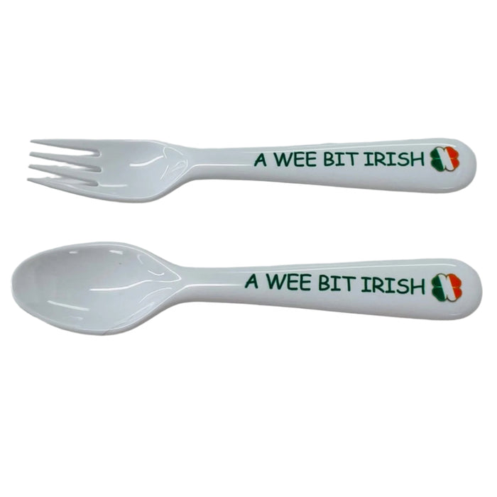 Children's Fork and Spoon Set -  A wee bit Irish