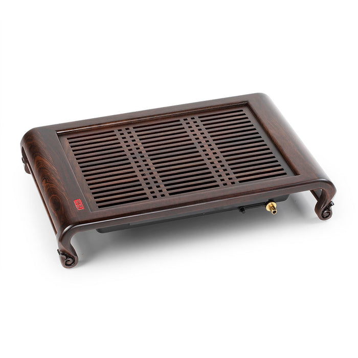 Compact Ebony Tea Tray 16.1*10.4*3.1in(41*26.5*8cm)