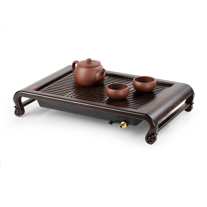 Compact Ebony Tea Tray 16.1*10.4*3.1in(41*26.5*8cm)