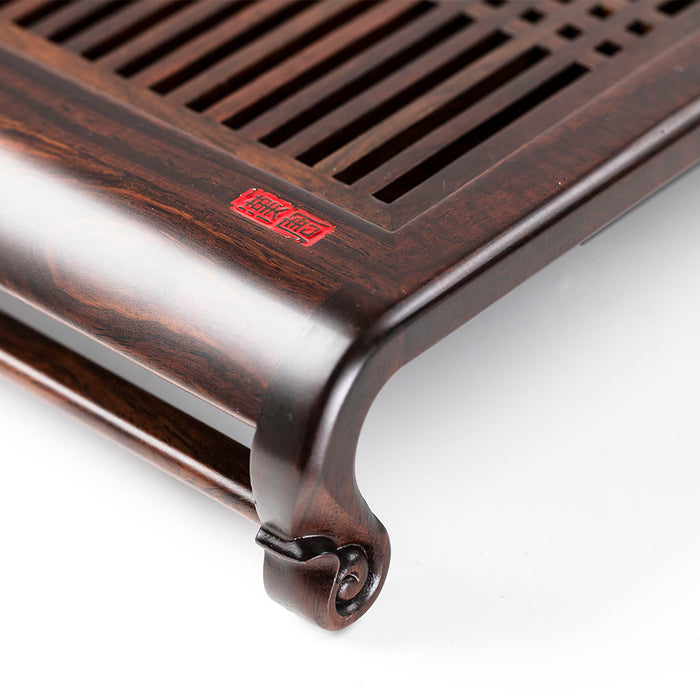 Compact Ebony Tea Tray 16.1*10.4*3.1in(41*26.5*8cm)